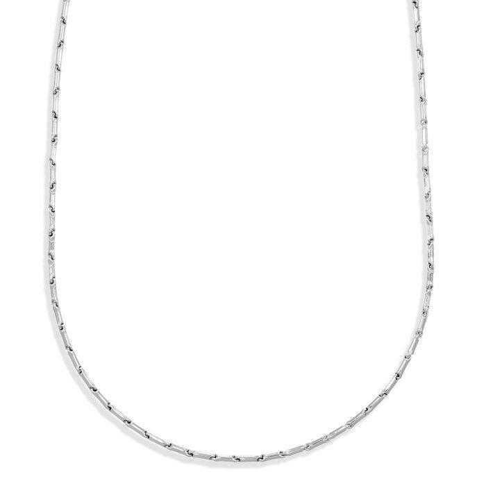 Halsketting - 18 karaat Witgoud, Handtassen en Accessoires, Kettingen