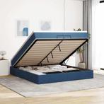 vidaXL Ottoman bed met matrassen 200x200cm stof blauw, Huis en Inrichting, Slaapkamer | Bedden, Verzenden, Nieuw