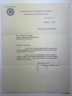 FBI Director Egar Hoover (1895-1972) - Autograph signed, Collections