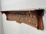 Kapstok - Hout, Messing - Friese kerfsnede kapstok, Antiek en Kunst, Curiosa en Brocante