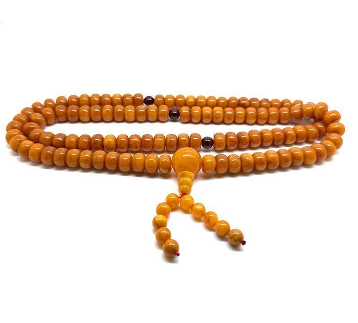 Exclusieve Baltische amber 108 kralen japa mala ketting, Antiek en Kunst, Curiosa en Brocante