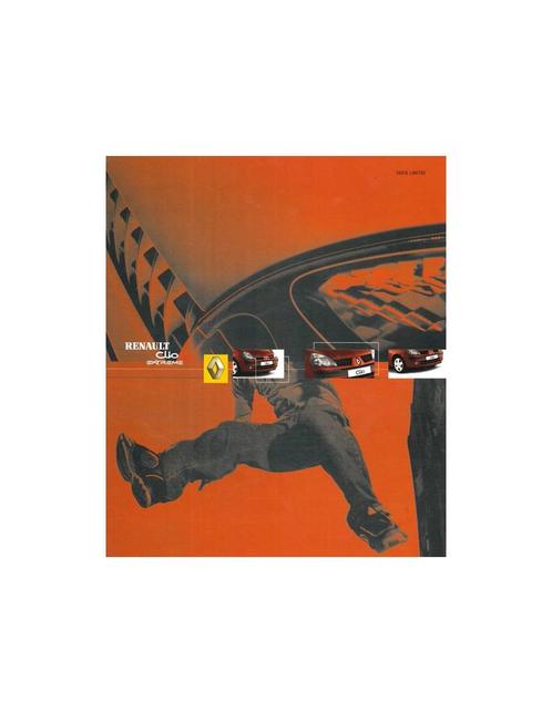 2003 RENAULT CLIO EXTREME BROCHURE NEDERLANDS, Boeken, Auto's | Folders en Tijdschriften