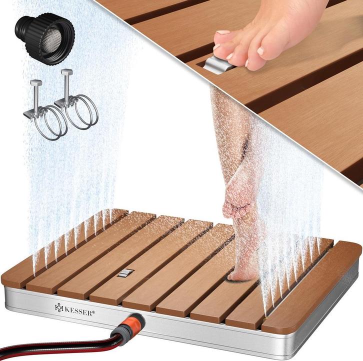 KESSER® Tuindouche met voetpedaal - Buitendouche - 70x55cm -, Doe-het-zelf en Bouw, Sanitair, Nieuw, Verzenden