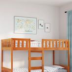 vidaXL Kinderbed zonder matras massief grenenhout wasbruin, Huis en Inrichting, Verzenden, Nieuw