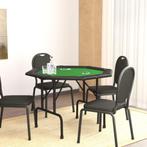 vidaXL Table de poker pliable 8 joueurs Vert 108x108x75, Maison & Meubles, Verzenden, Neuf