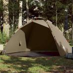vidaXL Tent 4-persoons snelontgrendeling bruin, Caravans en Kamperen, Verzenden, Nieuw