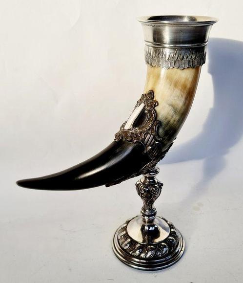 Vase Corne dabondance en Corne Plaquée Argent (Pas de prix, Antiquités & Art, Antiquités | Autres Antiquités