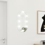 vidaXL Miroir avec éclairage LED 60x30 cm Verre Ovale, Neuf, Verzenden