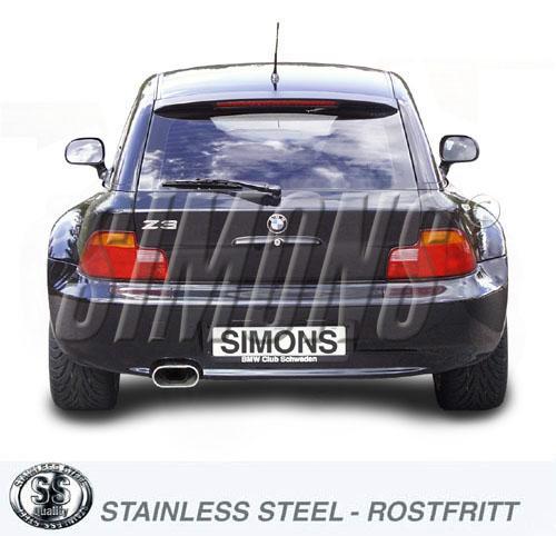 Simons uitlaatsysteem vanaf katalysator: RVS | BMW Z3 Cabrio, Auto-onderdelen, Uitlaatsystemen, Nieuw, Verzenden