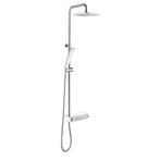 Regendoucheset Tiger Rain Thermostatisch 20 cm Met, Doe-het-zelf en Bouw, Sanitair, Ophalen of Verzenden, Nieuw, Chroom, Kraan