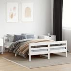 Bedframe 140x200 Wit | OP = OP | Budget topper, Huis en Inrichting, Verzenden, Wit, Nieuw, 140 cm