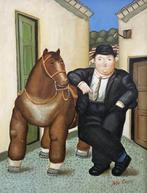 Scuola europea (XX), da Botero - Luomo e il cavallo, Antiek en Kunst