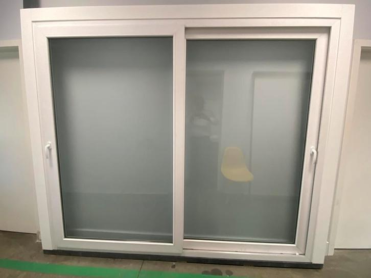 pvc schuifraam, kunststof deur, kunststof kozijn, pvc raam, Doe-het-zelf en Bouw, Glas en Ramen, Gevelraam of Ruit, Nieuw, Dubbelglas