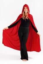 Roodkapje Cape Kostuum Pak Lange Poncho Red Riding Hood Mant, Nieuw, Ophalen of Verzenden