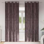 vidaXL Velvet Gordijnen met gordijnen 2 pcs Bruin 260 x 140, Huis en Inrichting, Verzenden, Nieuw