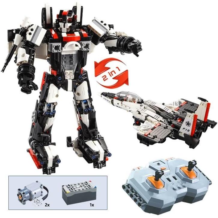 Cadabricks bestuurbare robot & straaljager - UC51030W, Kinderen en Baby's, Speelgoed | Bouwstenen, Nieuw, Overige merken, Ophalen of Verzenden