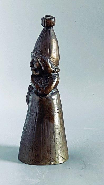 Decoratieve bel - Vrouw met capuchon, Antiek en Kunst, Curiosa en Brocante