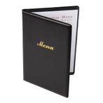 Menu map PVC zwart | A4 formaat | 1 hoes 2 paginas Olympia, Verzenden, Nieuw in verpakking