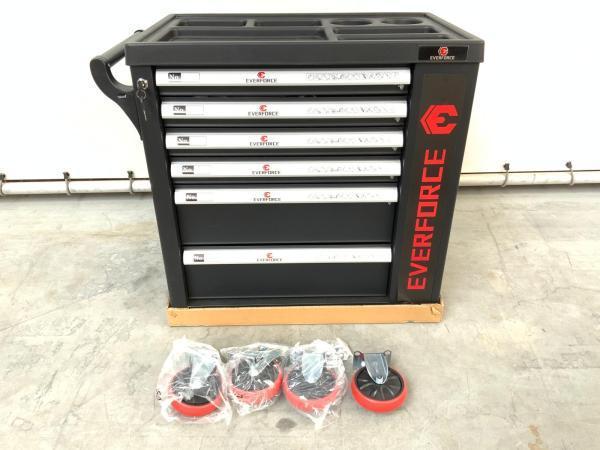 Veiling - Everforce gereedschapswagen 158-delig verrijdbaar, Doe-het-zelf en Bouw, Gereedschapskisten