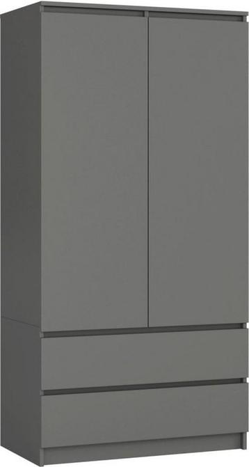 kledingkast Antraciet 90 cm 2 lades (Kledingkasten) beschikbaar voor biedingen
