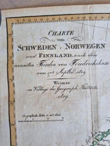Norvège - Scandinavie; N.N. - Charte von Schweden, Norwegen beschikbaar voor biedingen