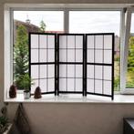 Kamerscherm Paravent Japans Zwart, Huis en Inrichting, Woonaccessoires | Kamerschermen, Verzenden, Nieuw