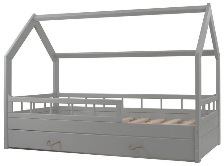 Scandinavisch huisbed voor kinderkamer - massief grenen h..., Kinderen en Baby's, Kinderkamer | Bedden, Nieuw, Ophalen of Verzenden