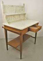 Bureau plat - Bois tendre - Marbré et bois