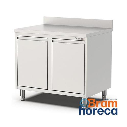RVS werktafel met kanteldeuren en opstaande rand | 100x70x90, Doe-het-zelf en Bouw, Ventilatie en Afzuiging, Verzenden
