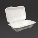 Composteerbare voedseldozen met scharnierdeksel 22,8cm |, Verzenden, Nieuw in verpakking