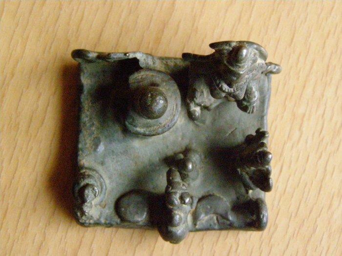 Altaar - Brons - 1750-1800 - Bronzen Votief Altaar, Antiek en Kunst, Kunst | Niet-Westerse kunst