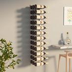 vidaXL Wijnrek voor 36 flessen wandmontage ijzer wit, Verzenden