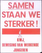 Poster van de KWJ (beweging van werkende jongeren) (Posters), Verzamelen, Verzenden, Nieuw, Overige onderwerpen, Met lijst