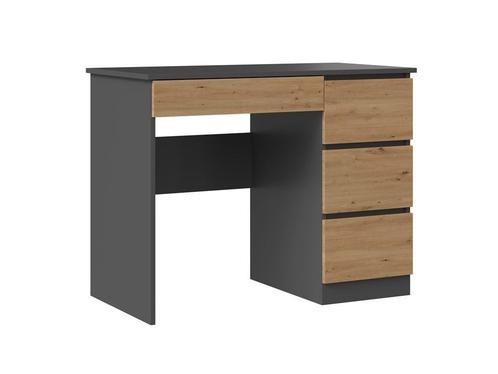 Bureau Antraciet Eiken kleur Antraciet Eiken (Kantoor), Huis en Inrichting, Bureaus, Bureau, Nieuw, Verzenden