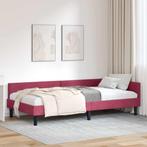vidaXL Hoek Bed Frame Wijnrood 80 cm x 200 cm, Huis en Inrichting, Slaapkamer | Bedden, Verzenden, Nieuw