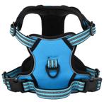 vidaXL Hondentuigje met riem en halsband verstelbaar L blauw, Dieren en Toebehoren, Verzenden, Nieuw