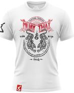 8 Weapons T Shirt Sak Yant Tigers Wit Rood, Vêtements | Hommes, Vechtsport, Verzenden