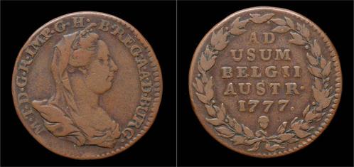 Double liard of oord Austrian Netherlands Brabant Maria-t..., Postzegels en Munten, Munten | Europa | Niet-Euromunten, België
