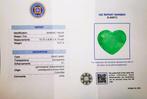 1 pcs Groen Smaragd - 3.27 ct - Instituto Gemólogico Español, Nieuw