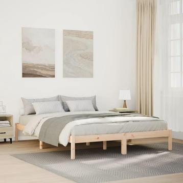 vidaXL Bedframe extra lang zonder matras massief grenenhout, Huis en Inrichting, Slaapkamer | Bedden, Verzenden, Nieuw