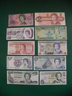 Monde. - 10 banknotes - all Queen Elizabeth II - various, Postzegels en Munten