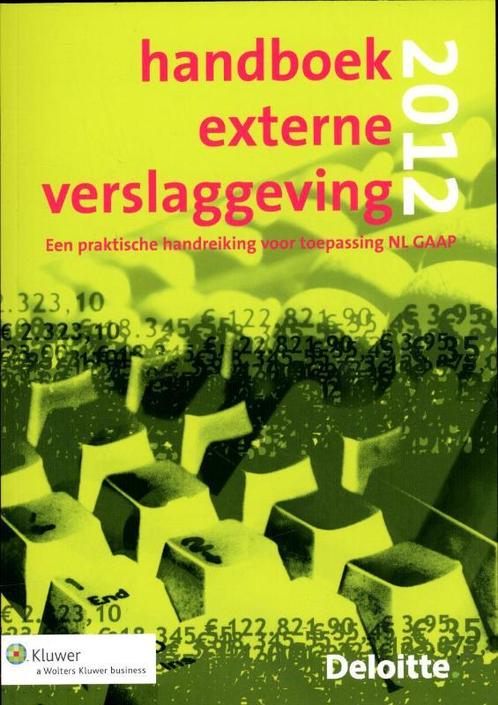 Handboek externe verslaggeving 2012 9789013093308 ., Boeken, Economie, Management en Marketing, Gelezen, Verzenden