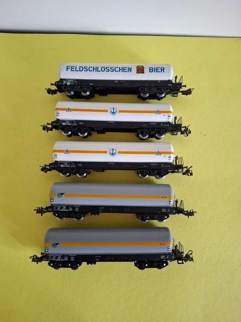 Märklin H0 - Modeltrein goederenwagon (5) - 4x druck, Hobby en Vrije tijd, Modeltreinen | H0