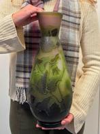 Établissements Gallé, Emile Gallé - Vaas - Glas - H. 40 cm, Antiek en Kunst