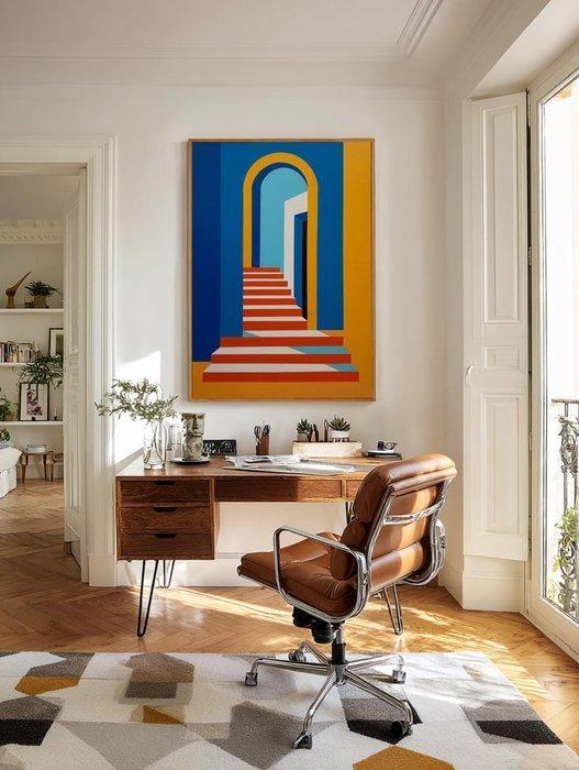 Nelson F. León - Arco sobre Arco XL- (NO Reserve), Antiek en Kunst, Kunst | Schilderijen | Modern