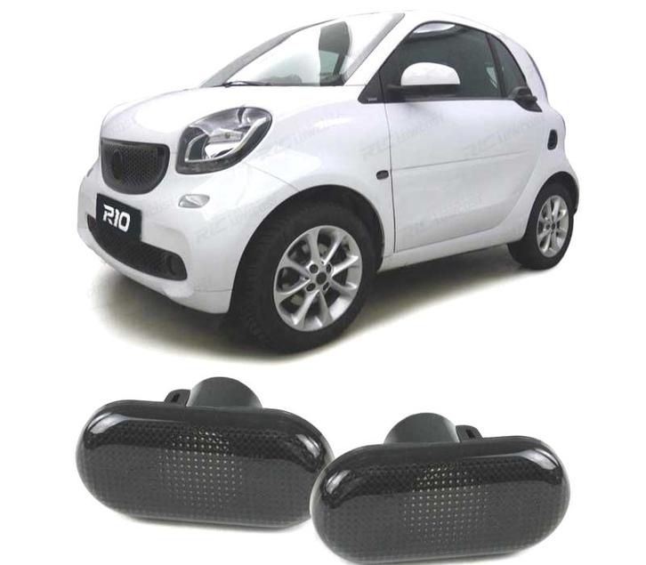 Clignotants Latéraux Pour Smart Fortwo 453 14- Noir Fumé, Auto-onderdelen, Verlichting, Verzenden