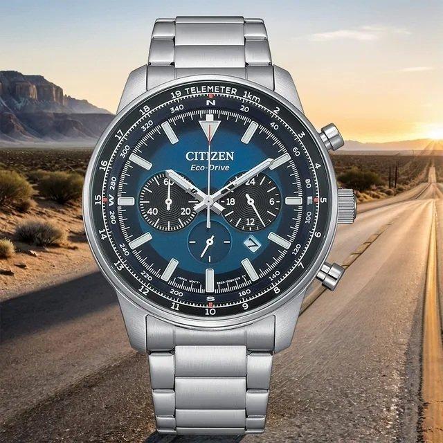 Citizen - Aviator Crono Eco Drive - Zonder Minimumprijs -, Handtassen en Accessoires, Horloges | Heren
