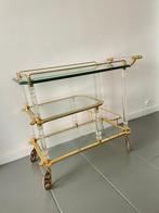 Trolley - Perspex, Glas - Vintage Italiaanse barwagen