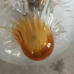 Plafondlamp - Glas, Metaal, Hout - Hanglamp vintage stijl