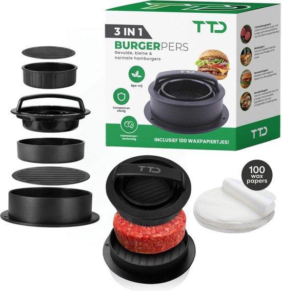 2dekans | TTD® Hamburgerpers en Hamburgermaker - Smash, Elektronische apparatuur, Vaatwasmachines, Ophalen of Verzenden
